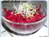 Recette Salade de betterave crue et alfalfa