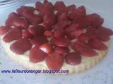 Recette Tarte aux fraises à la pâte génoise