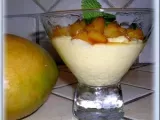 Recette Mousse de de brocciu aux mangues caramelisees