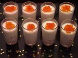 Recette Joyeux noël - panna cotta aux oeufs de saumon