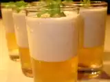 Recette Creme de champignons a la gelee de pomme