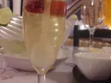 Recette Cocktail au champagne et citron vert.