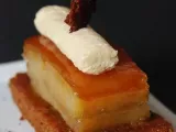 Recette Bavarois de foie gras sur confit de pommes et pain d'épices