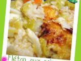 Recette Flétan aux poireaux (gratiné ou pas)