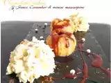 Recette Clémentines pochées, sauce carambar et mousse mascarpone