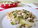 Recette Gratin de chou romanesco et petites pâtes savoyardes aux deux saveurs de noix