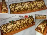 Recette Bûche très festive:chocolat et mousse au champagne