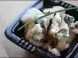 Recette Verrines roquefort - poire - ciboulette & crème de balsamique