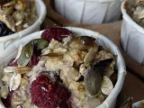 Recette Muffins façon muesli, framboises & cranberries