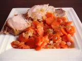 Recette Tendre rôti de porc et ses petites carottes à l'orange.