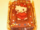 Recette Gâteau d'anniversaire au chocolat avec déco hello kitty