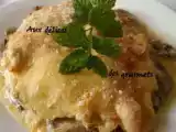 Recette Escalopes gratinées avec poêlée d'aubergine et de courgette