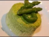 Recette Flan d'asperges vertes façon anne-sophie pic