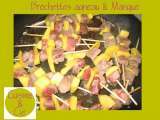 Recette Brochettes agneau & mangue