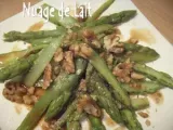 Recette Salade d'Asperges Vertes à l'Huile de Noix et au Café