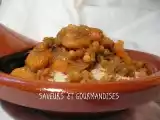 Recette Seffa de couscous de riz au poulet.
