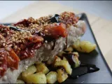 Recette Filet de thon mi-cuit - marmelade de tomates - sésame & crème de balsamique