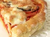 Recette Pizza au chorizo, poulet, champignons et mozzarella