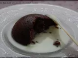 Recette Dôme fondant et sauce chocolat blanc