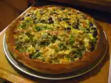 Recette Pizza 15 pouces combo légumes-tomates séchées et crevettes-épinards