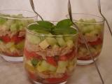 Recette Tartare de tomates, concombre et thon