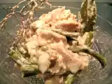 Recette Poulet au taro et haricots longs