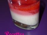 Recette Bavarois en verrine au coulis de fraises