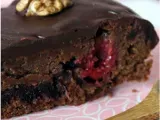 Recette Merveilleux gâteau choco-framboise