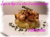 Recette Lapin au citron et au thym et ces pommes vapeur ( recette actifry)