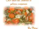 Recette Colin sauté aux carottes et aux pointes d'asperges