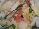 Recette Salade d'endives au pamplemousse rose, vinaigrette aigre-douce au miel