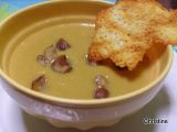 Recette Velouté de butternut aux châtaignes et sa tuile de conté