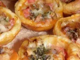 Recette Mini-pizzas jambon champignons et mozzarella