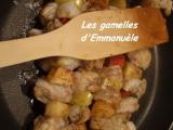 Recette Brochettes de pommes et lotte aux épices