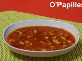 Recette Soupe italienne d'hiver au jus de tomates et aux flageolets