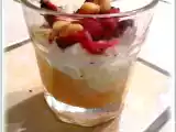 Recette Verrines poire / roquefort / magret seche