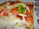 Recette Pizza tomates mozzarella echalotte