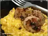 Recette Noix de saint jacques aux noisettes sur risotto à la carotte