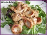 Recette Salade de boudin blanc marron et noix