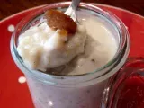 Recette Riz au lait aux brisures de châtaigne confite et au sivanil (confit de vanille)
