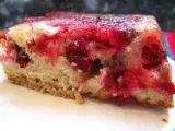 Recette Un autre gâteau renversé aux cranberries fraîches, avec des noix