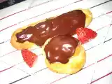 Recette Eclairs crème fraîche et chocolat!!!!!
