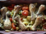 Recette Pilons de poulet aux legumes
