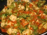 Recette Wok de légumes au poulet et curry