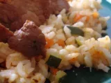 Recette Cuisiner au rice cooker ... ou le riz coco et porc mariné