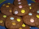 Recette Cookies aux smarties au chocolat noir