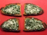 Recette Bruschetta con spinaci e gorgonzola