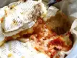 Recette Camembert rôti aux tomates séchées, poivron et basilic