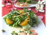 Recette Salade thaï aux crevettes et aux mandarines, une belle idée pour la st-valentin!