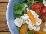 Recette Salade colorée, simple, belle et gouteuse !